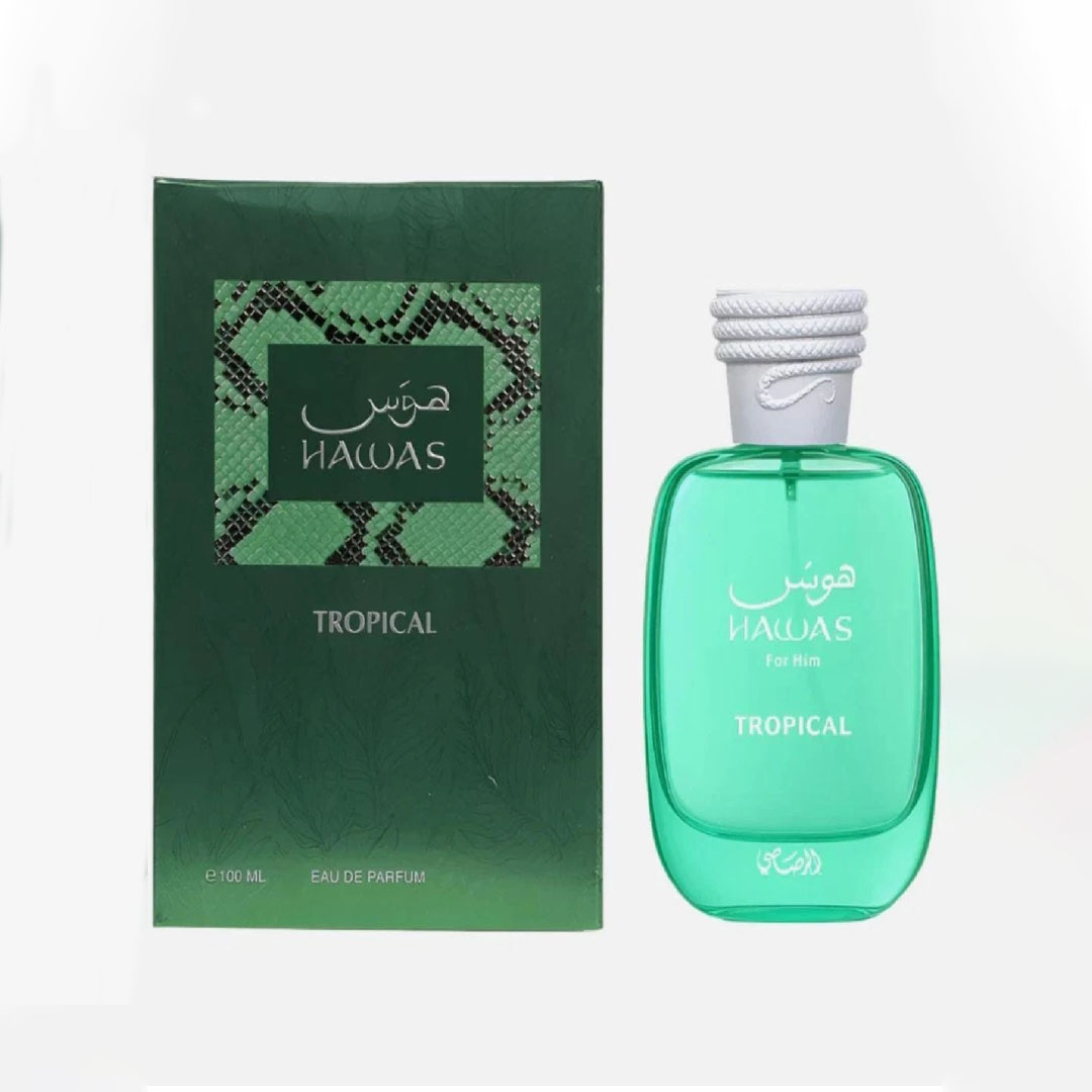Perfume Alcohol Fragrance - Hawas Tropical, perfume masculino da Rasasi,