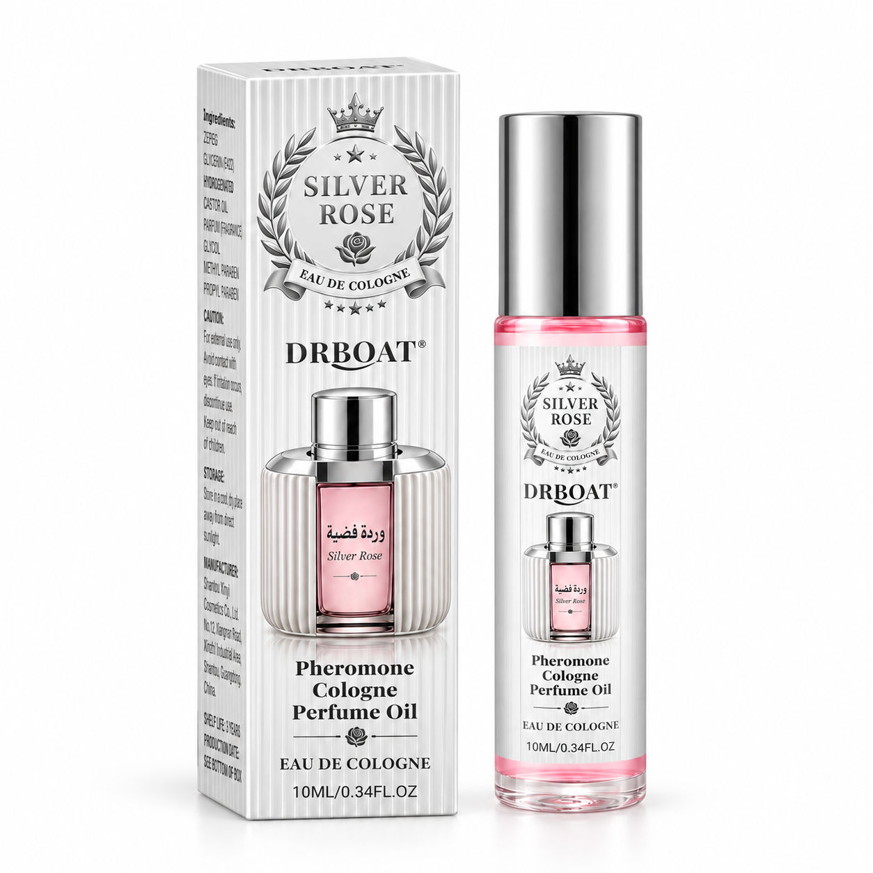 Óleo de perfume roll-on Silver - Perfume Fragrance Concentration avaliação e preço