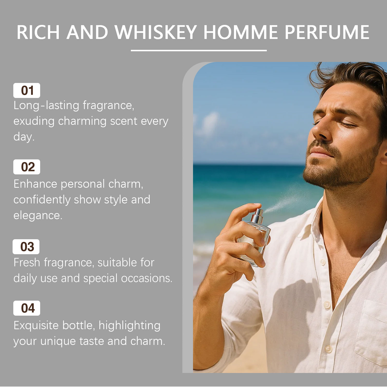 Colônia Masculina Warm Vanilla - Perfume Fragrance Concentration avaliação e preço